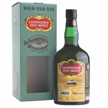 COMPAGNIE DES INDES JAMAICA 11 ANS (2007) SINGLE CASK 43º CLARENDON