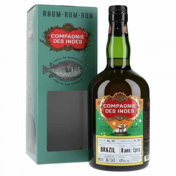 COMPAGNIE DES INDES BRAZIL 8 ANS (2011) 45º SINGLE CASK EPRIS